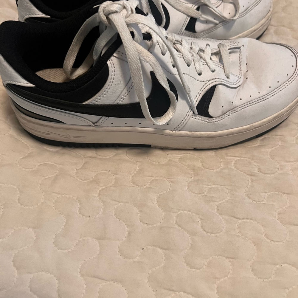 White and Black Nike Sneakers